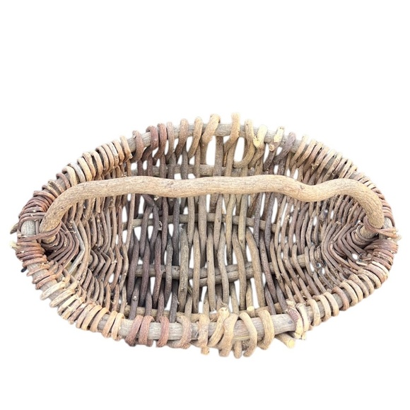 Buttocks basket, butt basket, gathering basket, wicker basket, shabby chic decor - Picture 2 of 10